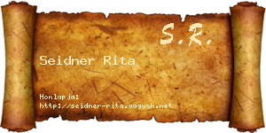 Seidner Rita névjegykártya